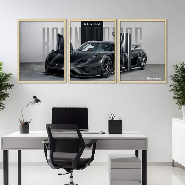 Big_Koenigsegg_Regera_Car_Framed_Posters