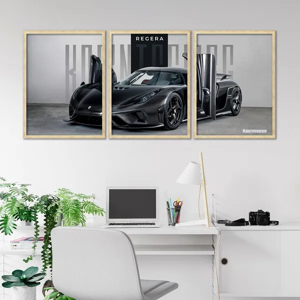 Big_Koenigsegg_Regera_Car_Framed_Posters
