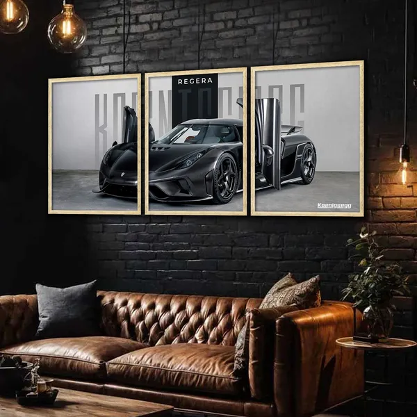 Big_Koenigsegg_Regera_Car_Framed_Posters