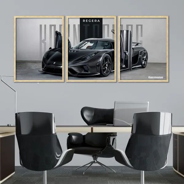 Big_Koenigsegg_Regera_Car_Framed_Posters