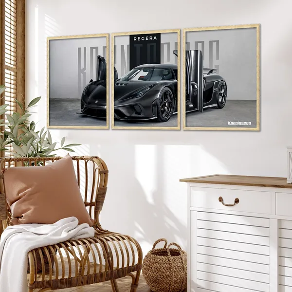 Big_Koenigsegg_Regera_Car_Framed_Posters
