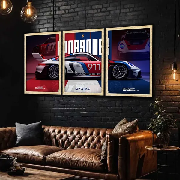 Big_Porsche_Cars_Framed_Posters