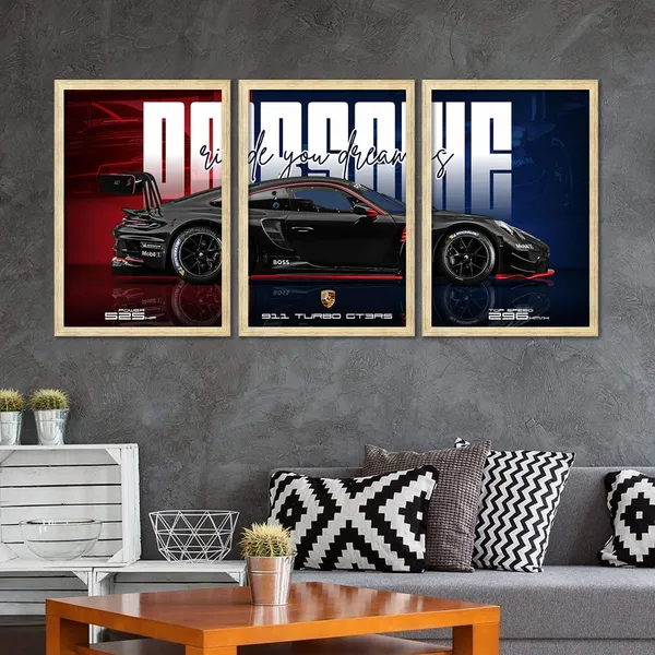 Big_Porsche_Cars_Framed_Posters
