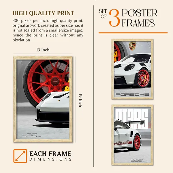 Big_Porsche_Cars_Framed_Posters