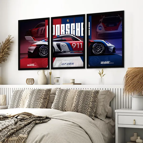Big_Porsche_Cars_Framed_Posters