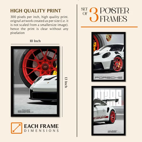 Big_Porsche_Cars_Framed_Posters