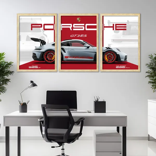 Big_Porsche_Cars_Framed_Posters