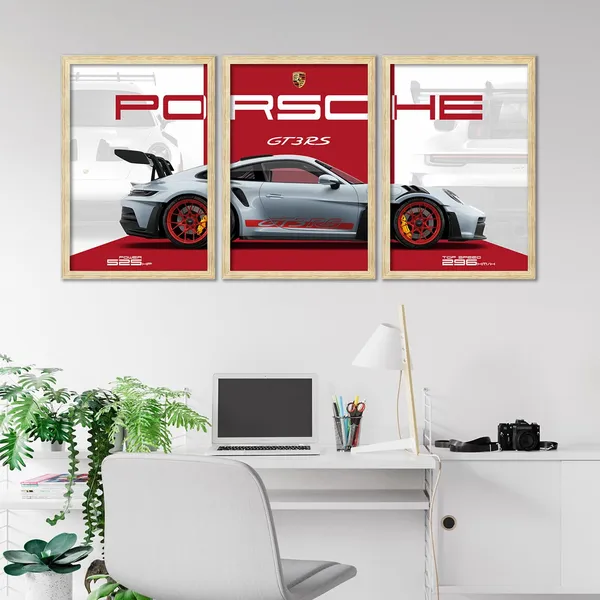 Big_Porsche_Cars_Framed_Posters