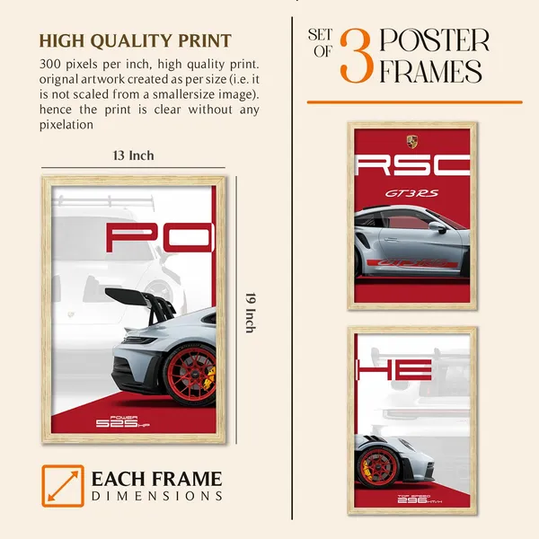 Big_Porsche_Cars_Framed_Posters