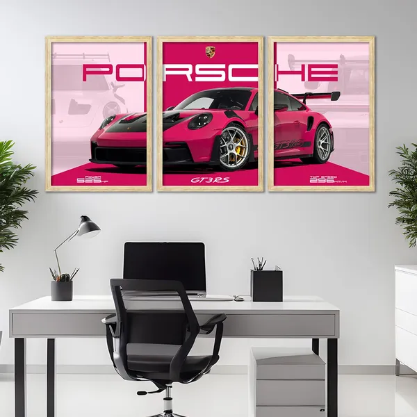 Big_Porsche_Cars_Framed_Posters