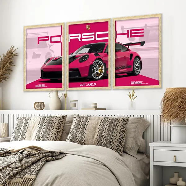 Big_Porsche_Cars_Framed_Posters