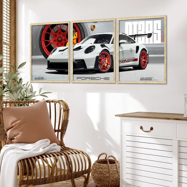 Big_Porsche_Cars_Framed_Posters