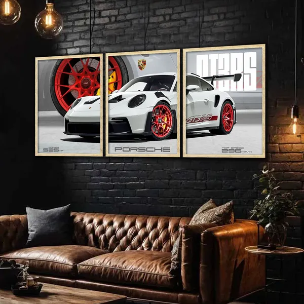 Big_Porsche_Cars_Framed_Posters