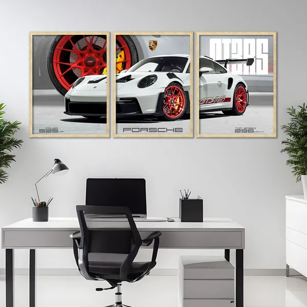 Big_Porsche_Cars_Framed_Posters