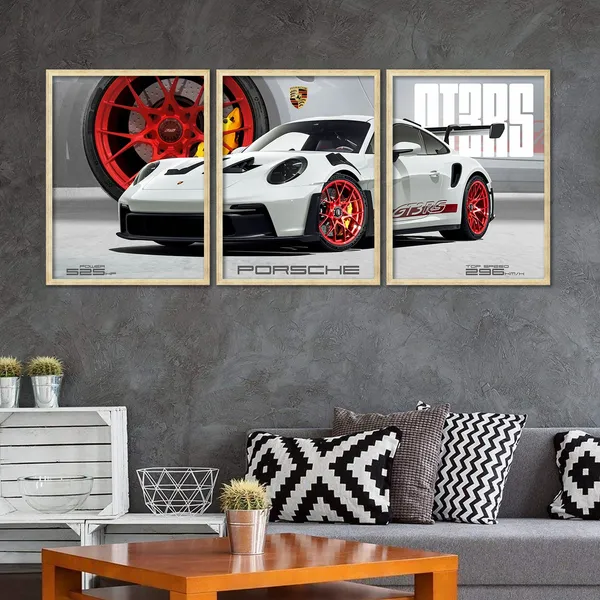Big_Porsche_Cars_Framed_Posters