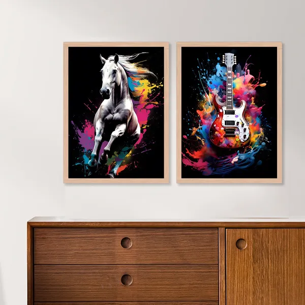 Colour_Full_Guitar_And_Horse