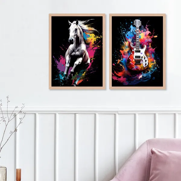 Colour_Full_Guitar_And_Horse