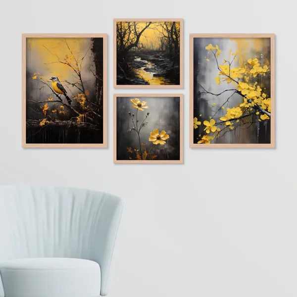 Sunflower_And_Dry_Tree_Art