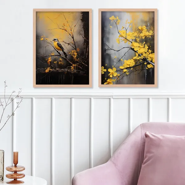 Sunflower_And_Dry_Tree_Art