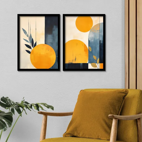 Yellow_Circle_Shape_Framed