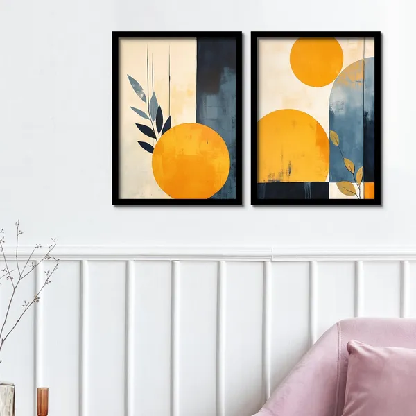 Yellow_Circle_Shape_Framed