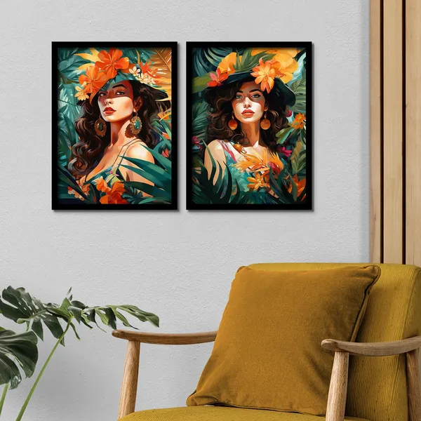 Girls_Behind_Flowers_Art