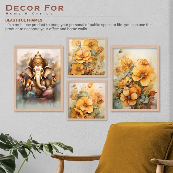 Ganpati_Bappa_Golden_Flower_Art
