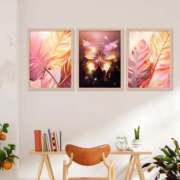 Gold_And_Pink_Shining_Butterfly