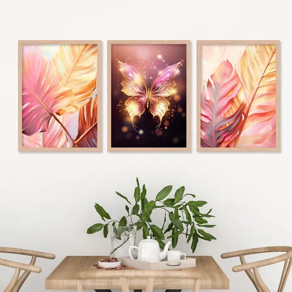 Gold_And_Pink_Shining_Butterfly