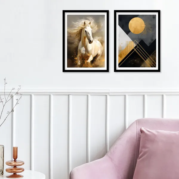 Running_Horse_With_Golden_Design