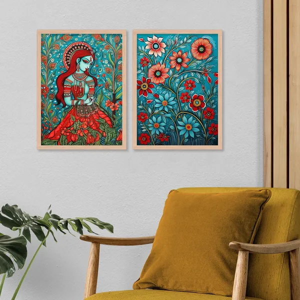 Joyful_Folk_Flower_Wall_Painting