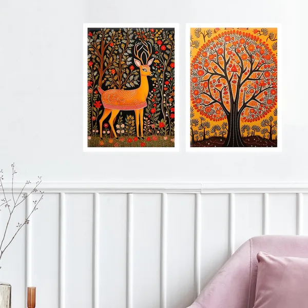 Joyful_Jungle_Dear_Wall_Painting