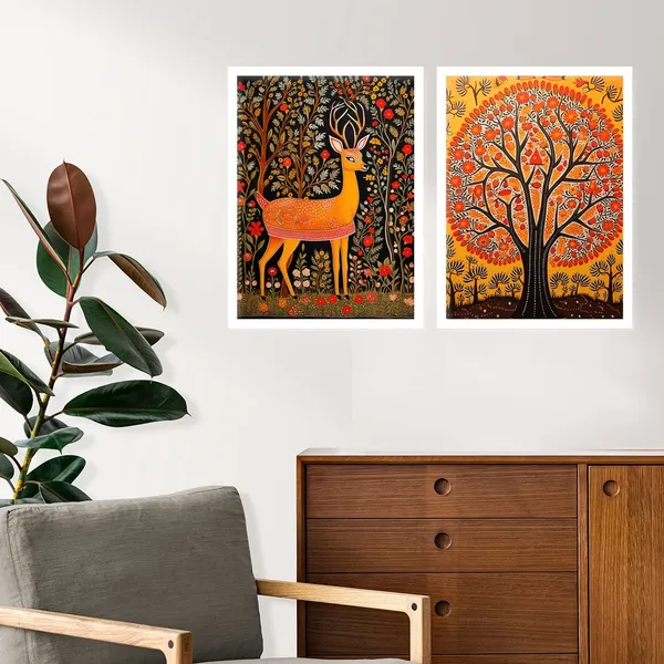 Joyful_Jungle_Dear_Wall_Painting