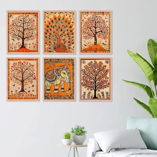 Orange_Colour_Tree_Art