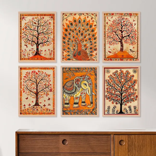Orange_Colour_Tree_Art
