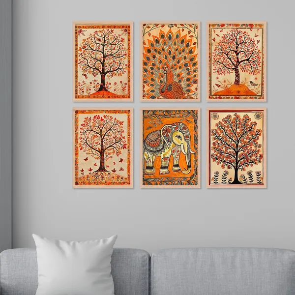 Orange_Colour_Tree_Art