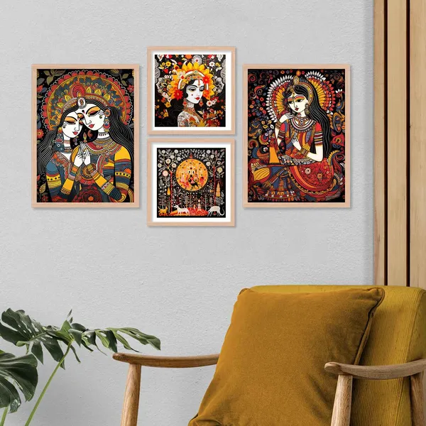 Madhubani_Radha_Krishna