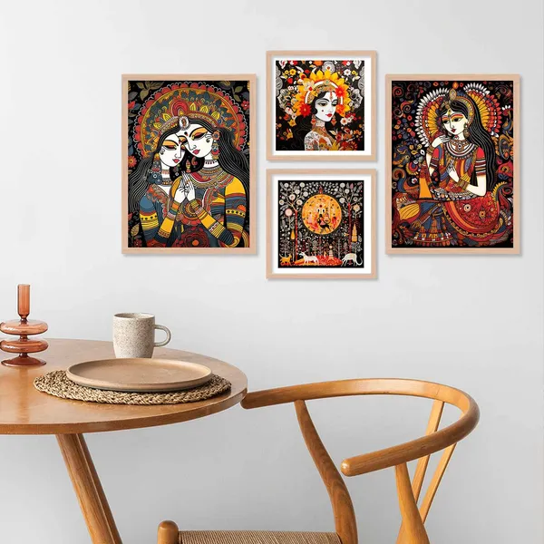 Madhubani_Radha_Krishna