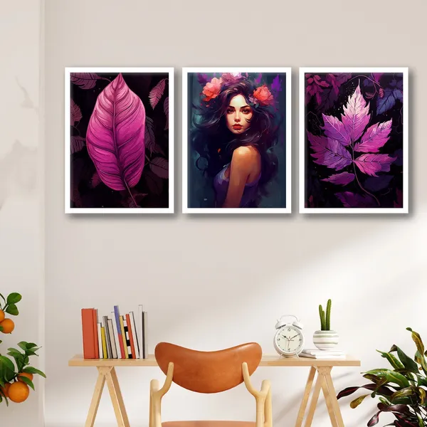 Purple_Colour_Leaf_Art