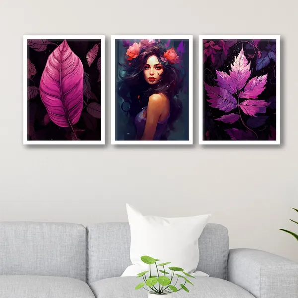 Purple_Colour_Leaf_Art