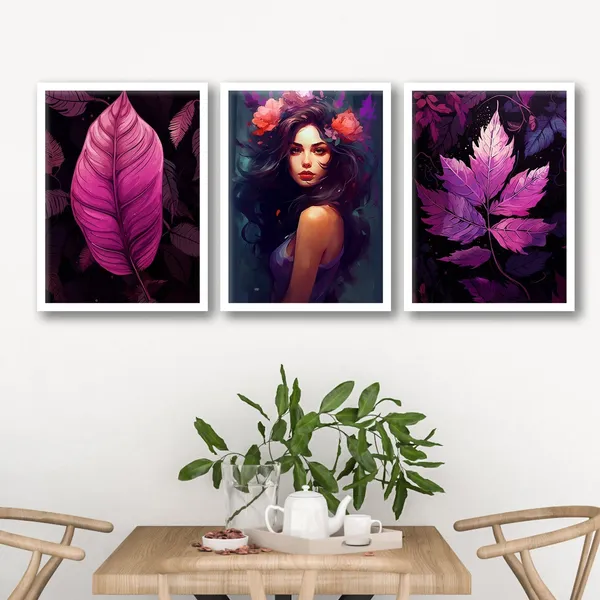 Purple_Colour_Leaf_Art