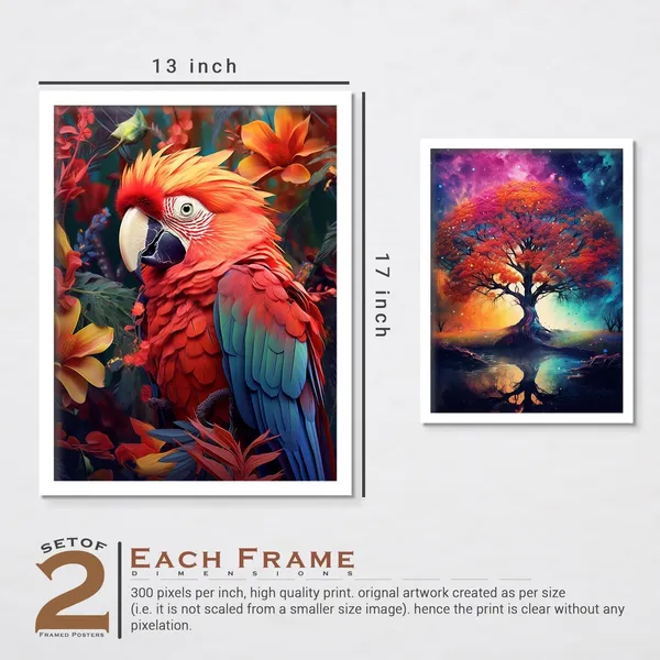 Amazing_Red_Parrot_And_Banyan_Tree