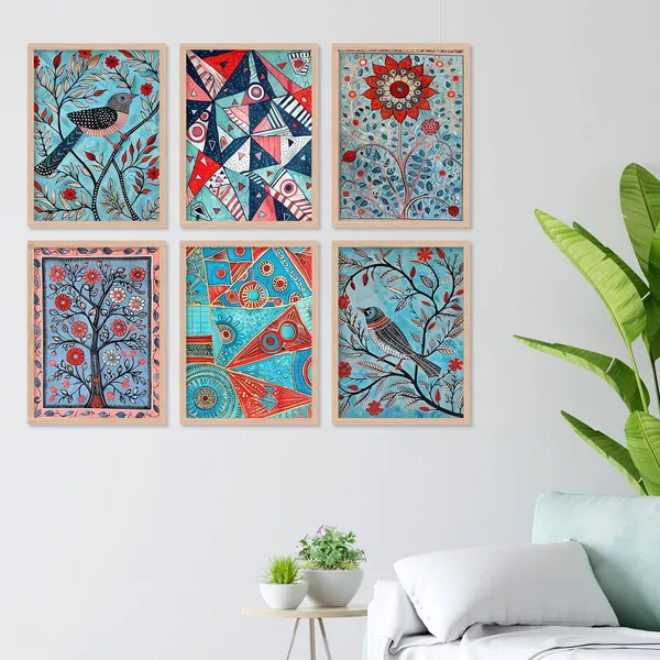 New_Coloured_Bird_And_Tree_Art