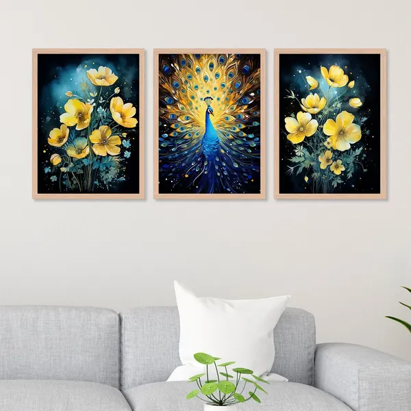 Amazing_Flower_And_Peacock_Art