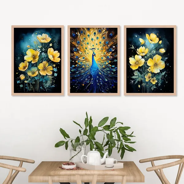Amazing_Flower_And_Peacock_Art