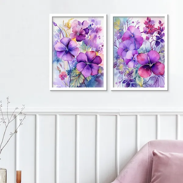 New_Purple_Colour_Flower_Art