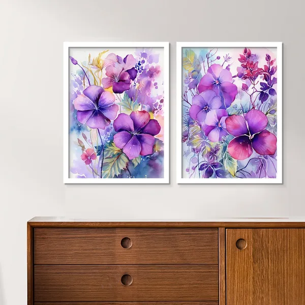 New_Purple_Colour_Flower_Art