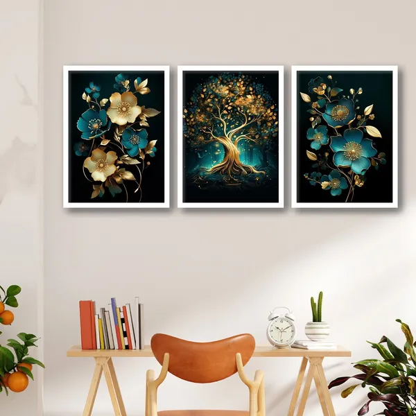 Golden_Flower_And_Tree_Art