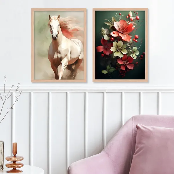 Racing_Horse_Wall_Painting
