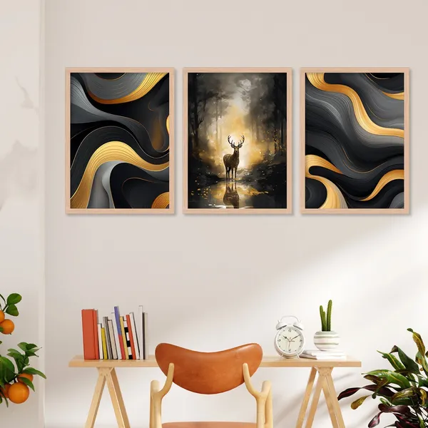 New_Swamp_Deer_Wall_Painting